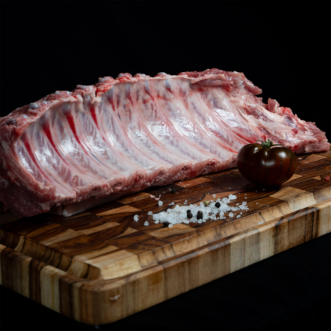 Tira de costillas de cerdo