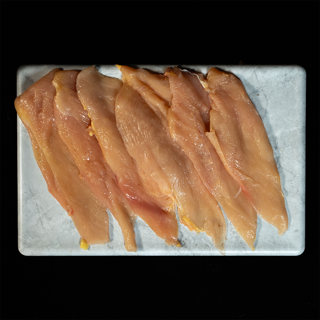 Filetes de pechuga de pollo de corral