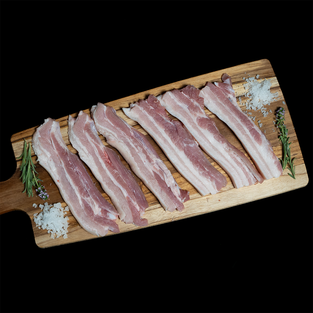 Panceta de cerdo en lonchas