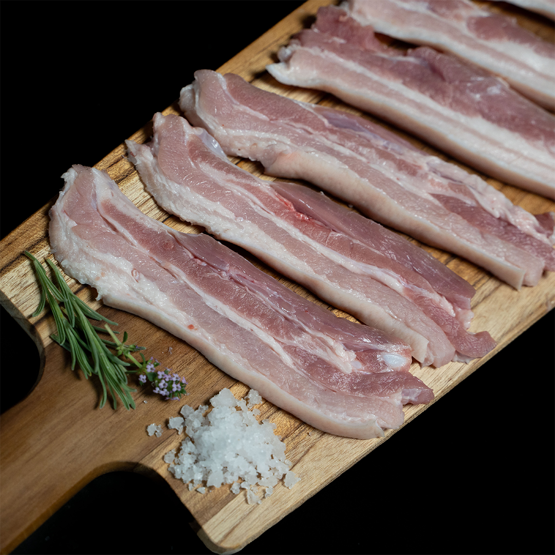 Panceta de cerdo en lonchas