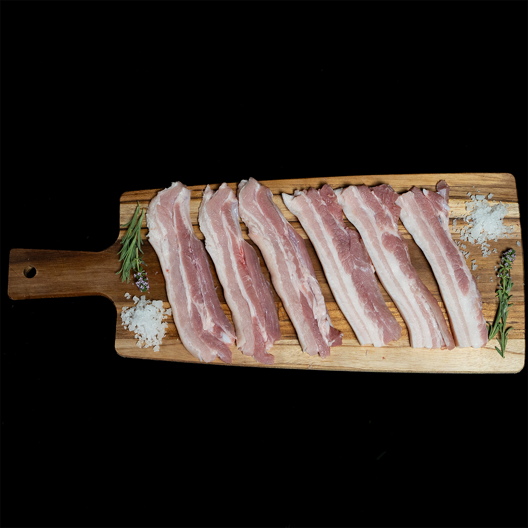 Panceta de cerdo en lonchas