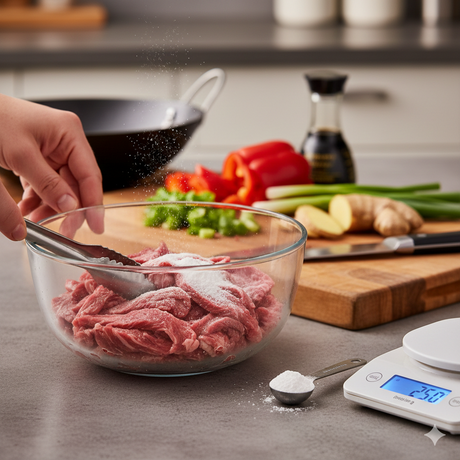 Truco Terra (diferente): “Terciopelo” con bicarbonato para ternura instantánea (sin marinar horas)