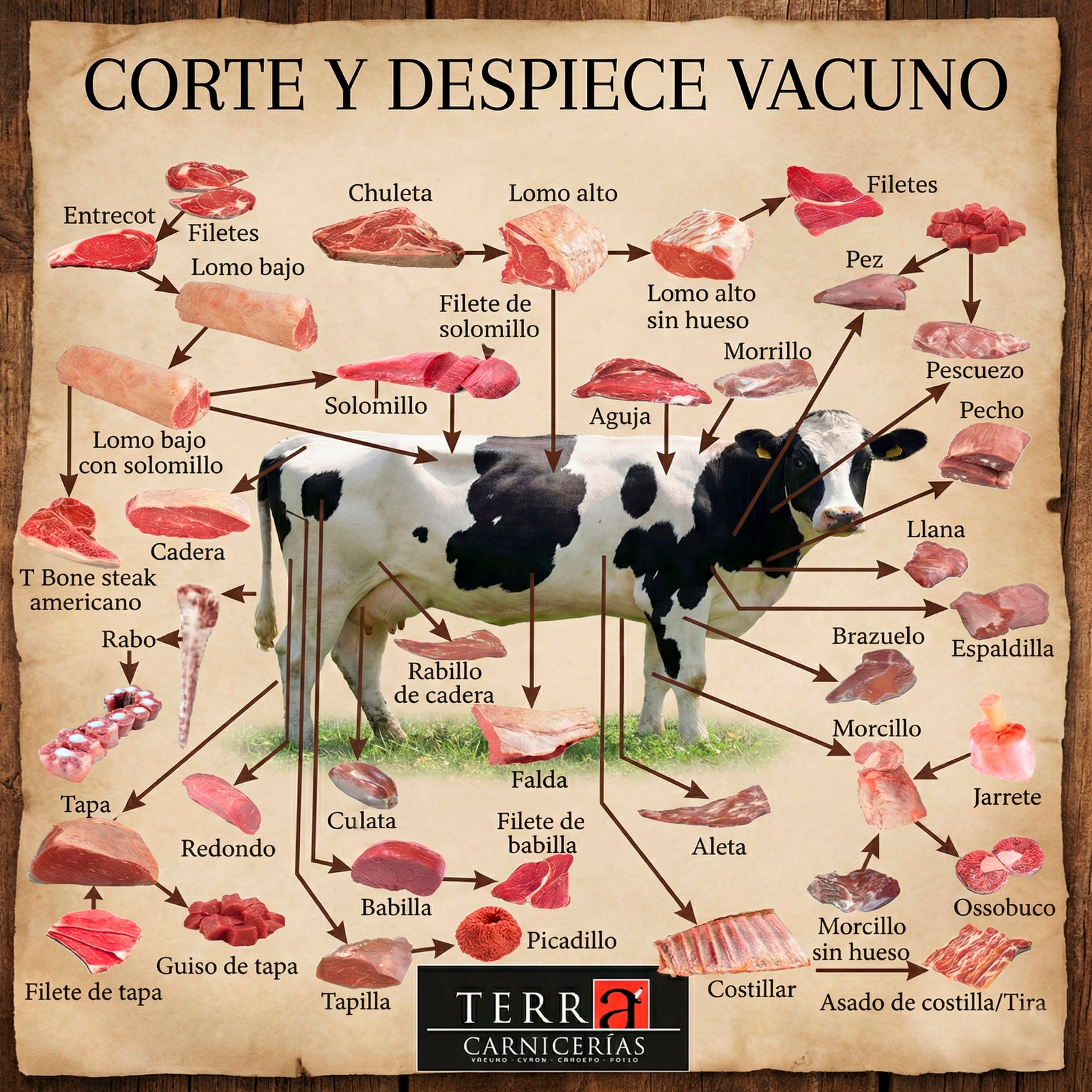 Cortes de vaca: partes, despiece y qué cocinar con cada pieza