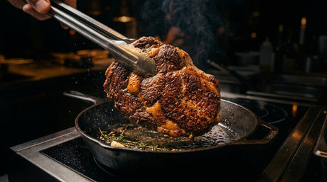 Gira la carne cada 30–45 segundos para una cocción más uniforme