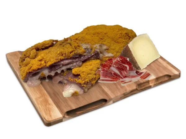 Cachopo Pata Negra 500g con Filete ternera de Angus queso cremosos, jamón ibérico y queso manchego